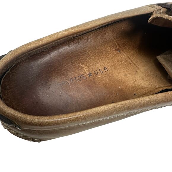 John Varvatos USA Leather Driving Loafers Brown Metal Bit Moc Toe‎ Mens 10M main image 11